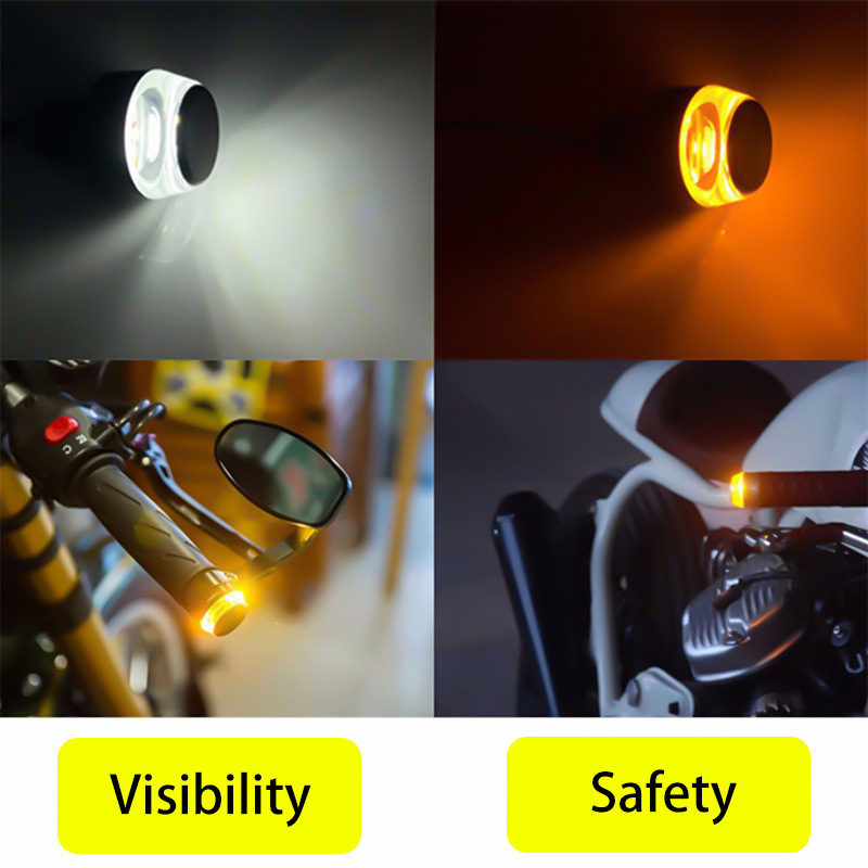 Manual de motocicleta lámpara de dirección plástico LED de alto brillo modificado lámpara de dirección de vehículo de montaña