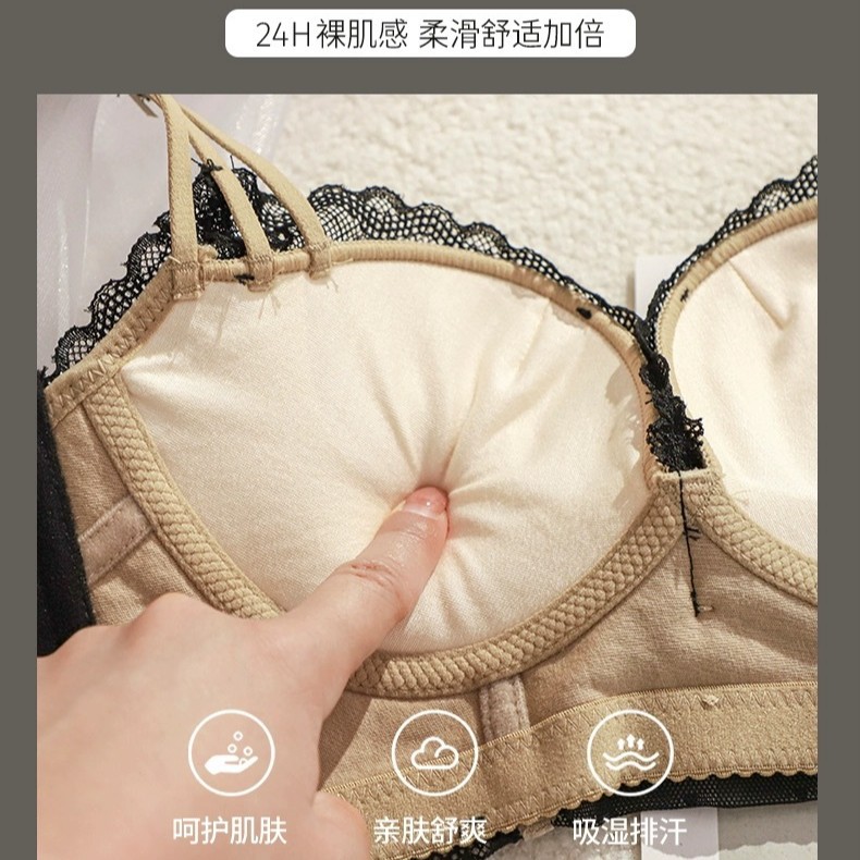 Venta directa de fábrica comercio electrónico transfronterizo Sudeste de Asia Vietnam Tailandia damas sin costuras sujetador de recogida lateral cómodo