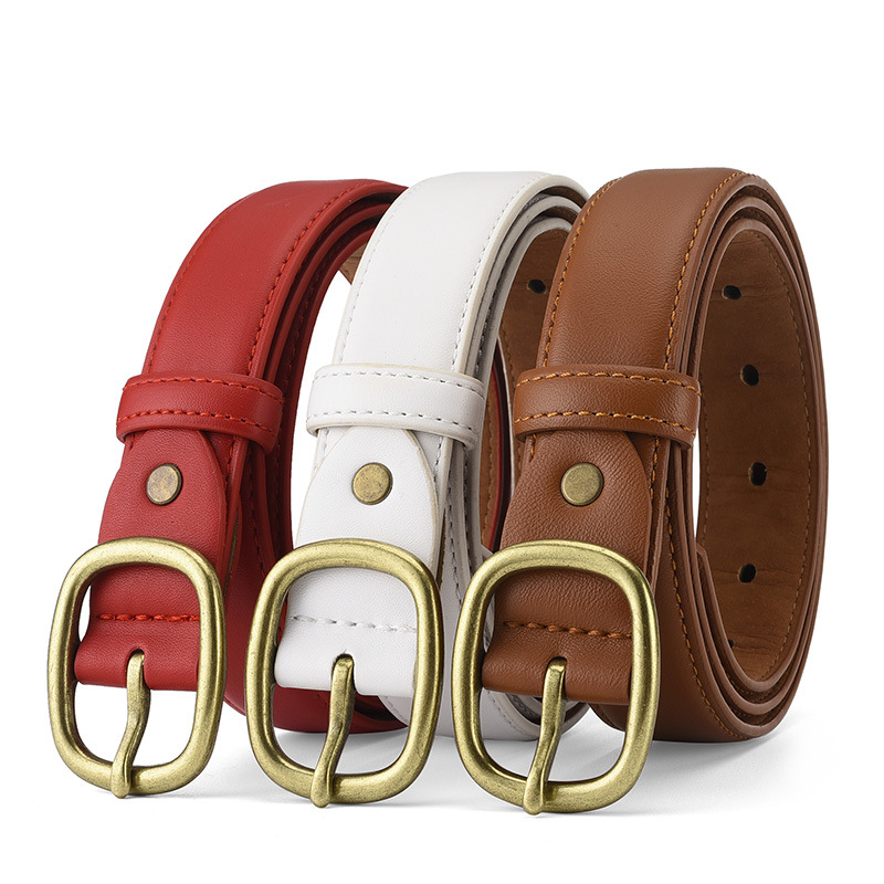 女细皮带合金针扣装饰复古简约百搭学生装饰配裙子百搭牛仔裤腰带