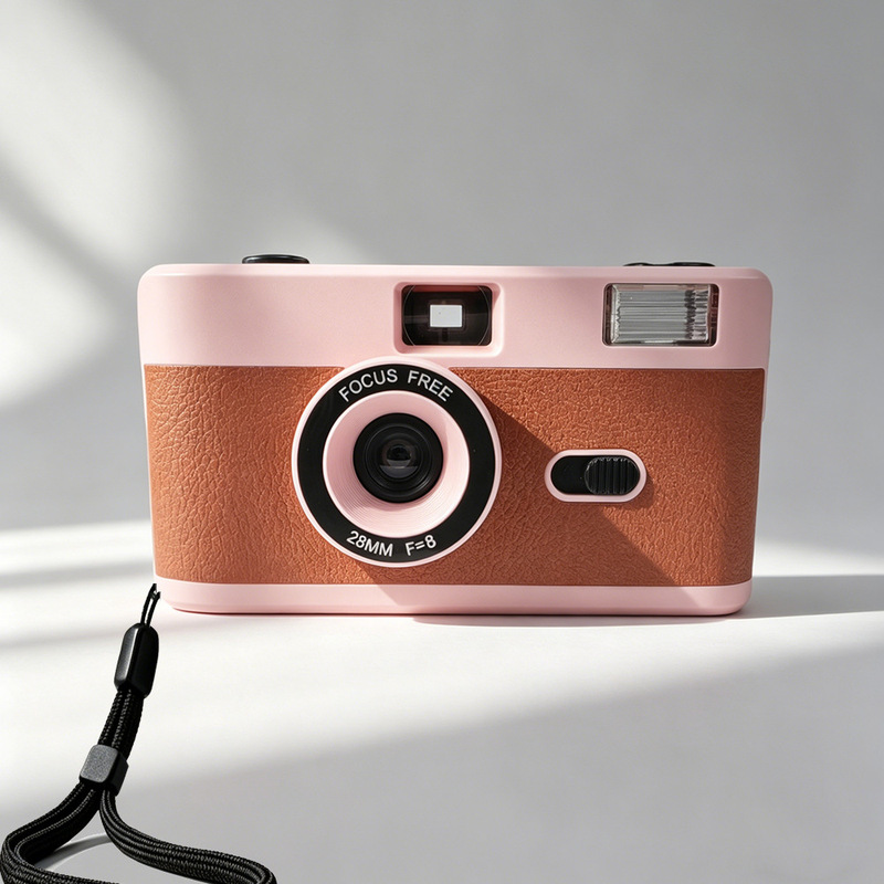 Multiple-Use Film Point-And-Shoot Camera, Small Retro Flash Camera, Entry-Level Film Camera, Student Birthday Gift