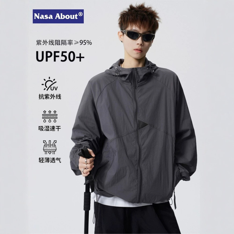 NASA ABOUTUPF50+ mountain-style sun protection clothing for men, 2026 new summer skin jacket, breathable sun protection clothing for couples NASA ABOUTUPF50+ mountain-style sun protection clothing for men, 2026 new summer skin jacket, breathable sun protection clothing for couples