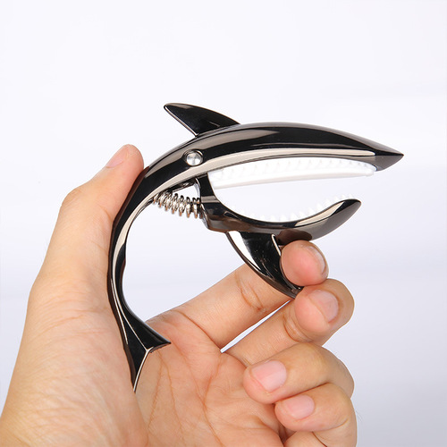 Guitar metal shark capo acoustic guitar capo zinc alloy capo electric guitar clip-on capo
