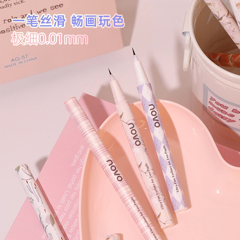 NOVO5895双瞳剪水极细眼线液笔美妆初学者不易晕染眼线液笔|ru