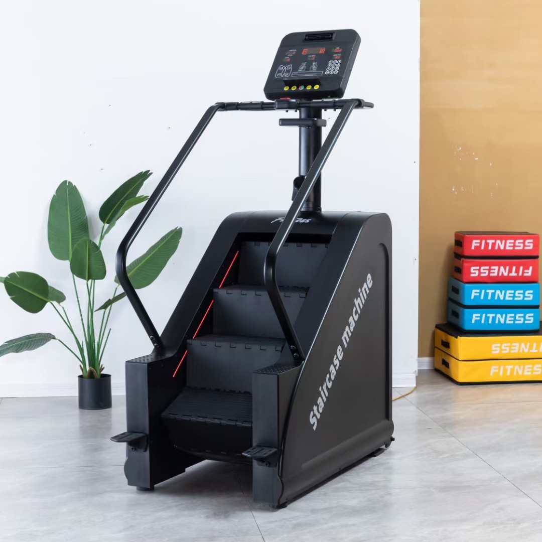 Stepper climbing machine climbing machine climbing machine with fan wireless charging atmosphere light commercial aerobic stair machine