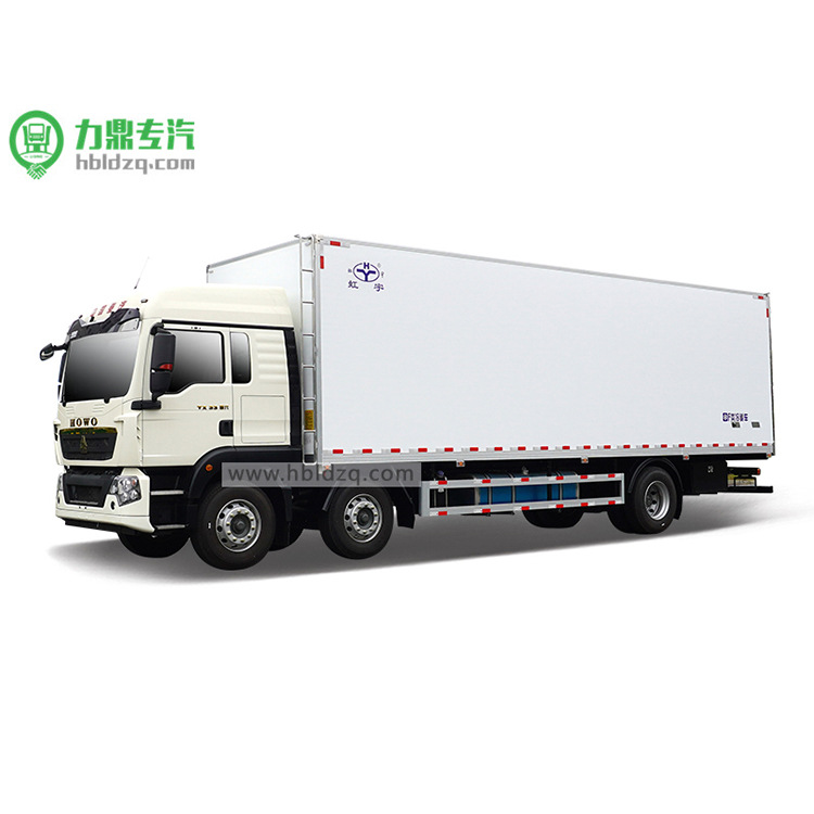河南厂家批发大型9米长冷藏车 四轴冷藏车厢货车 肉钩冷链物流车