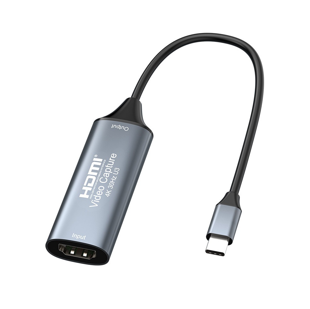 Usb-C Capture Card Typec High-Definition Game Live Broadcast Hdtv to Usb3.0 Capture 4K Video Recording Box