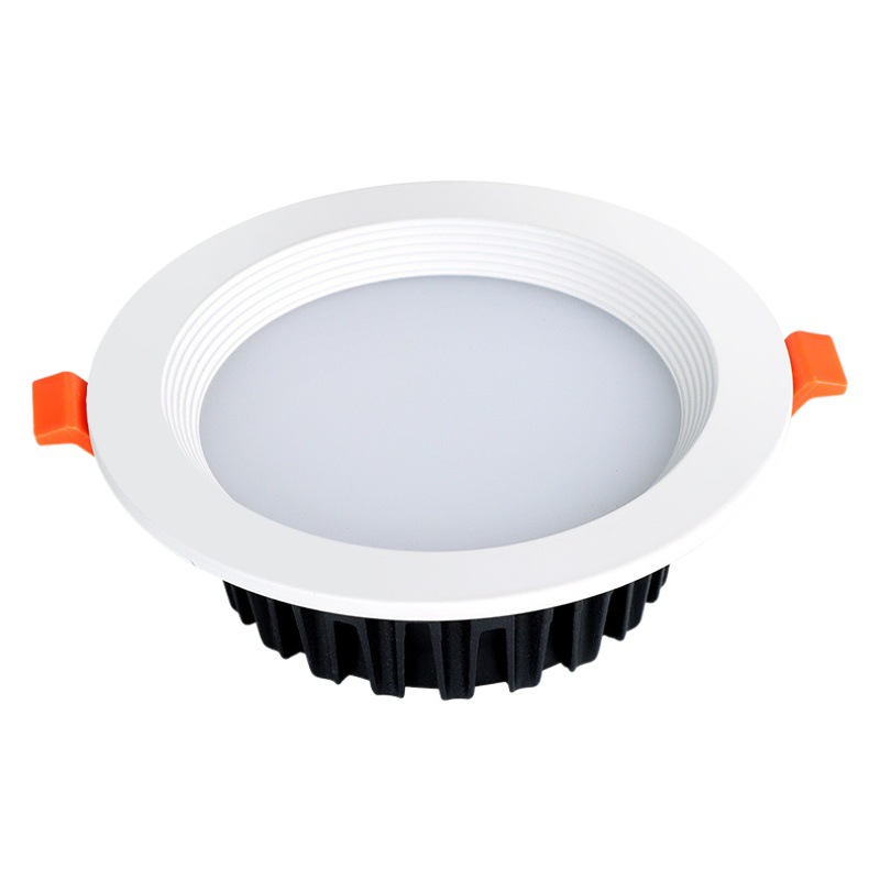 Luz LED empotrable en el techo de tres colores con intensidad regulable para uso doméstico, apertura de 7.5 pulgadas, downlight regulable ajustable de 2.5 y 3 pulgadas.