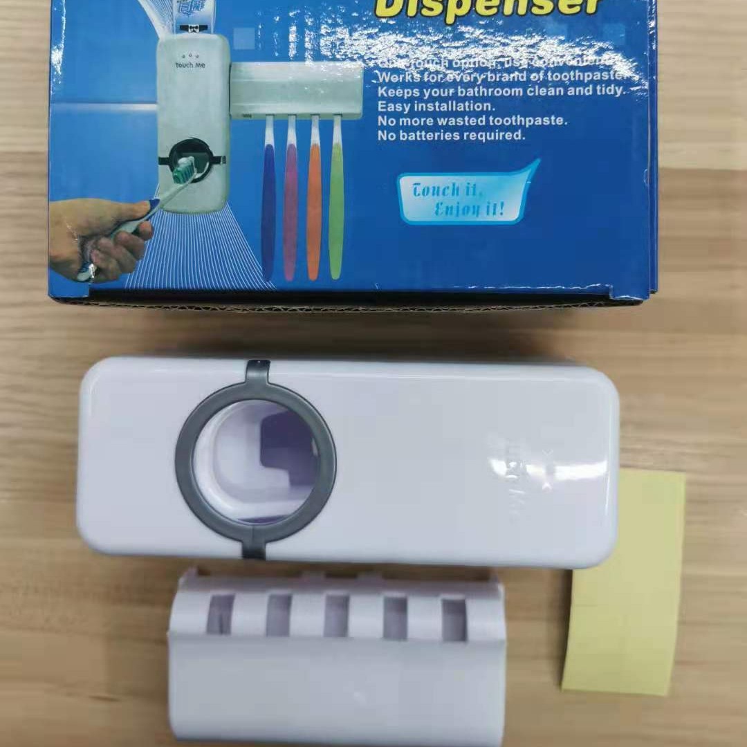 korean foreign trade creative toothpaste dispenser lazy plastic automatic toothpaste dispenser toothpaste dispenser toothbrush holder washing set