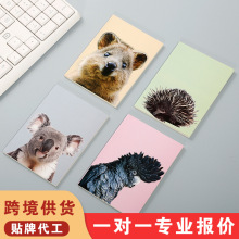 动物世界封面车线本定制跨境笔记本加厚简约横线空白学生记事本子