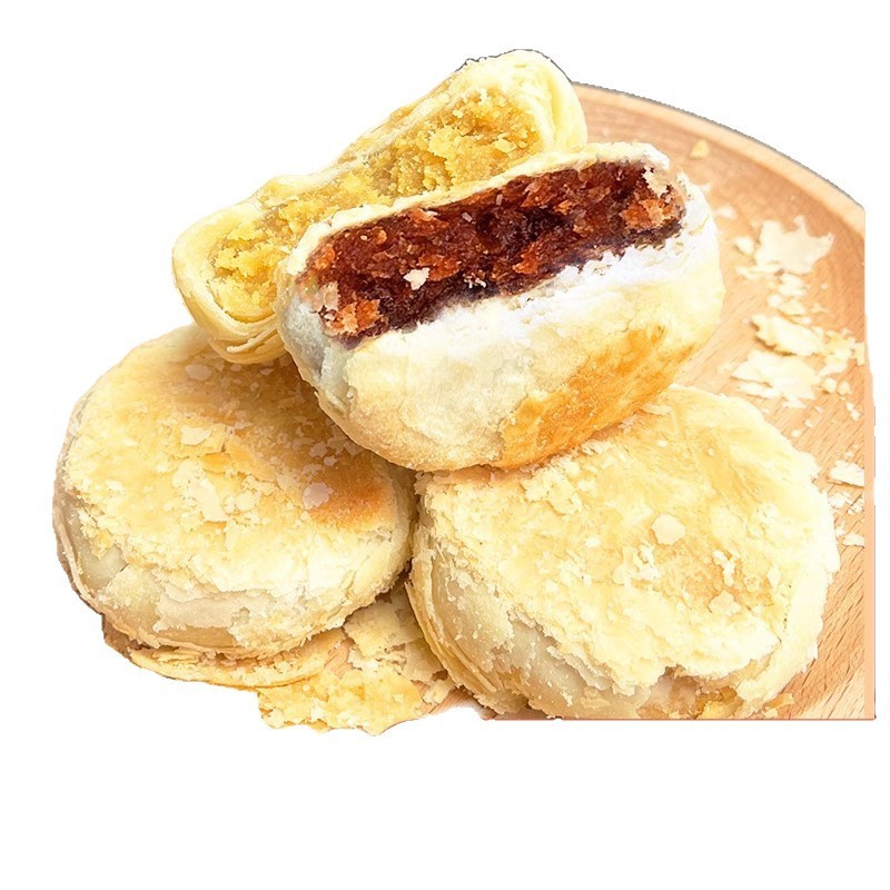 黄庄月饼酥皮咸蛋黄板栗山楂玫瑰五仁手工老式月饼河北特产整箱|undefined