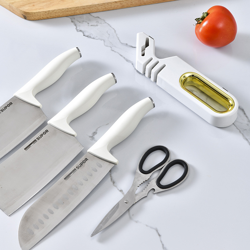 Afilador de cuchillos portátil para el hogar, estante de piedra de afilar, cocina multifuncional, cuchillo de cocina, tijeras, herramienta especial para la cuchilla rápida