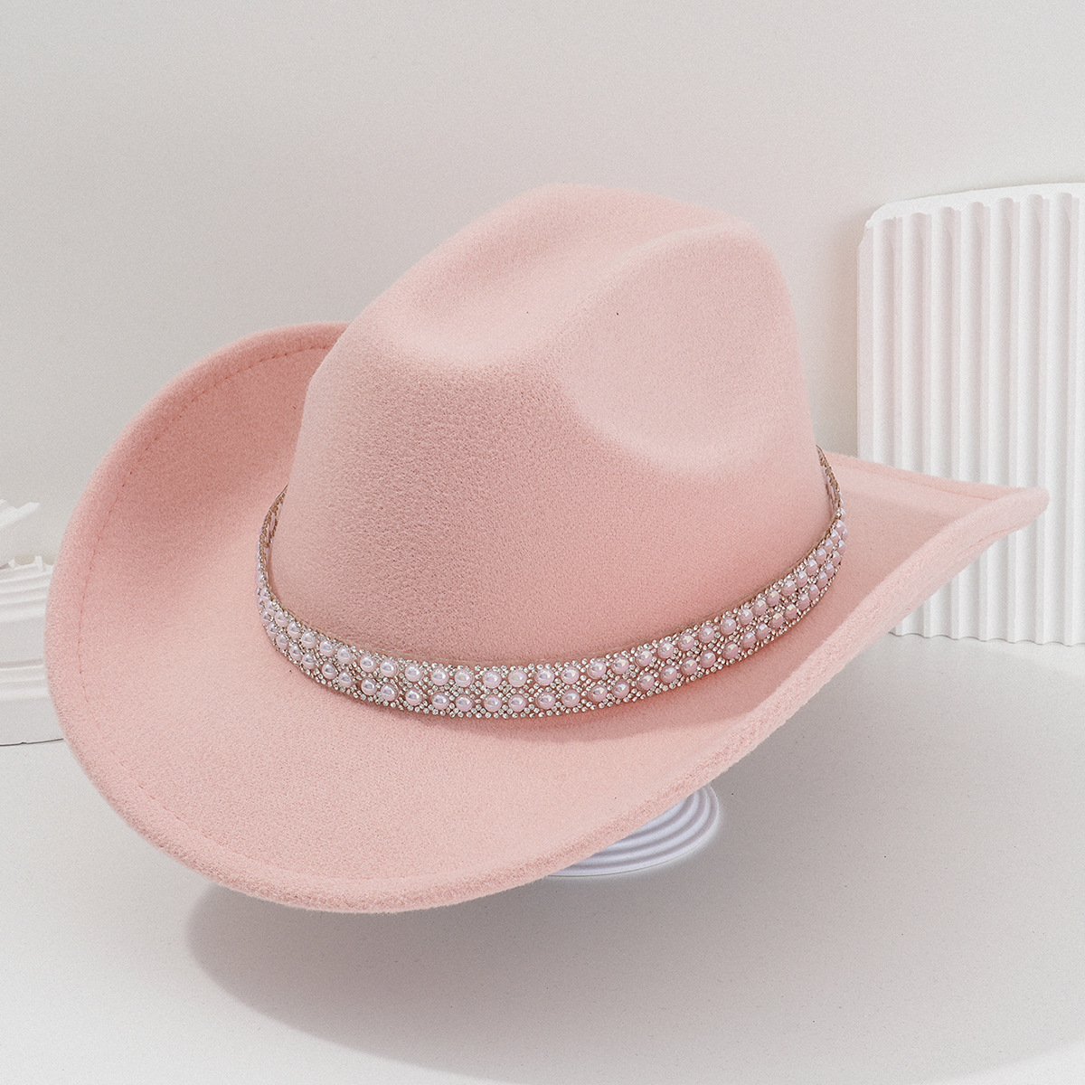 Sombrero de Vaquero para Novia de Poliéster Térmico para Bodas y Conciertos image 13