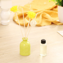 小清新无火香薰套装香薰家用客厅空气清新持久清香绿色陶瓷瓶30ml