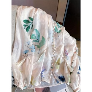 M 74222 Floral Tie-Front Sun Shirt �黨ϵ�������r�� ���l