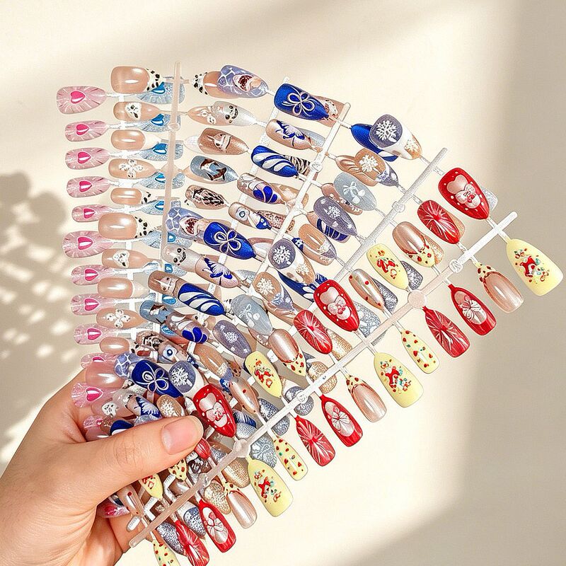 30-Piece Set of Cat-Eye Design Wearable Nails, Sweet 3D Embossed Resin Nail Stickers, Versatile Pre-Made Nail Tips Wholesale 30-Piece Set of Cat-Eye Design Wearable Nails, Sweet 3D Embossed Resin Nail Stickers, Versatile Pre-Made Nail Tips Wholesale