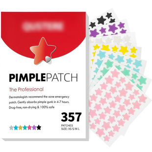 Spot Cross-Border Foreign Trade Hot Style to Fade Scars, Spots, Repair Acne Marks and Blemishes, Cover Acne, Five-Pointed Star Acne Patch
