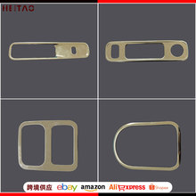 适用于问界M9不锈钢改装玻璃开关空调出风口后备箱左右照明灯贴片