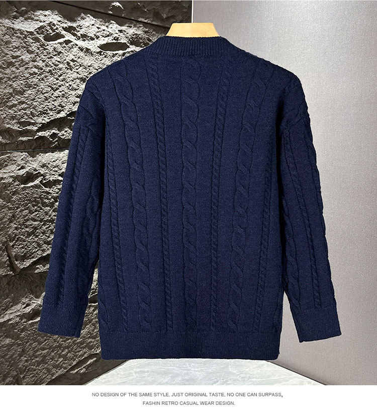 Herren Strickjacke Im Lagenlook Für Herbst Und Winter_voghion.com