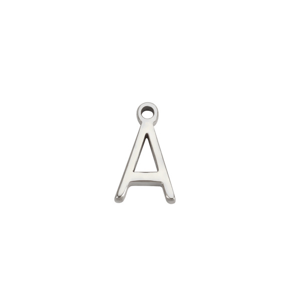 공장 직접 A- Z 편지 매력 보석 공급 스테인레스 스틸 커플 이름 보석 DIY 팔찌 목걸이 만들기