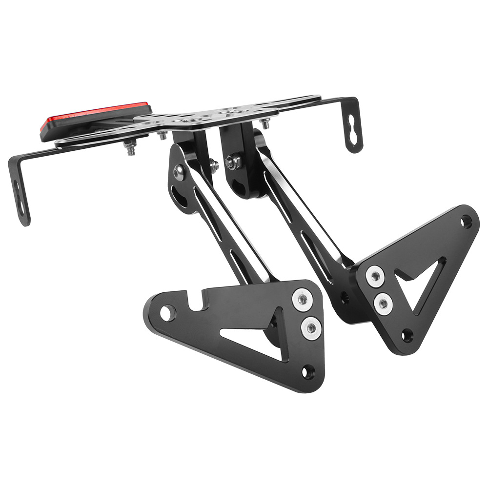 Suitable for Yamaha TMAX530 12-19 modified license plate frame with LED light license plate frame