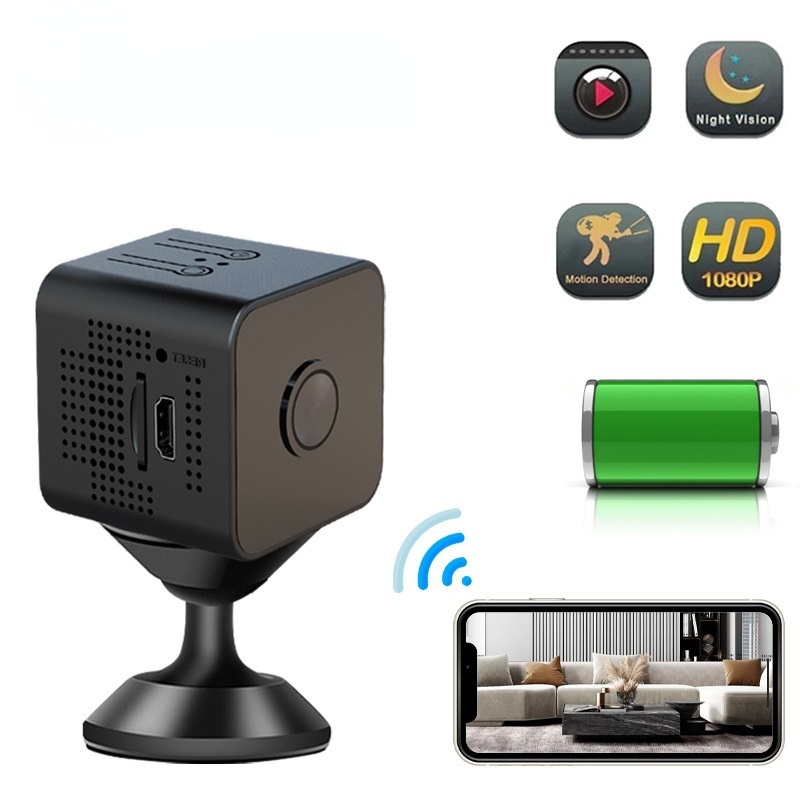 X1高清摄像机 自带热点1080P无线WIFI红外夜视家用安防户外摄像头