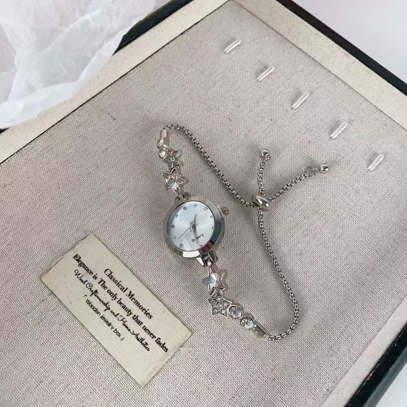 中古Vintage简约时尚抽拉可调节手链表古着轻奢气质通勤百搭手饰|undefined