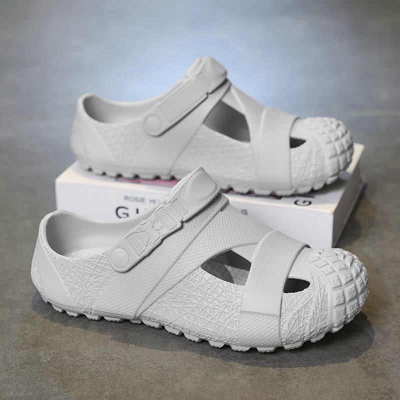 Langqi Sandals for Men, New Summer Style, Non-Slip, Sweat-Proof, Casual Slippers, Outdoor Dual-Use, Closed-Toe, Thick-Soled Beach Slippers, Popular Online Langqi Sandals for Men, New Summer Style, Non-Slip, Sweat-Proof, Casual Slippers, Outdoor Dual-Use, Closed-Toe, Thick-Soled Beach Slippers, Popular Online