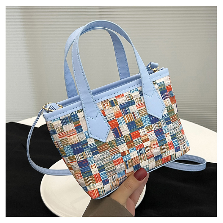 Frau Mittel Pu-Leder Geometrisch Klassischer Stil Reißverschluss Handtasche display picture 10