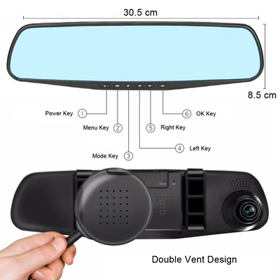 Driving recorder, Front and Rear Cameras, High Night
