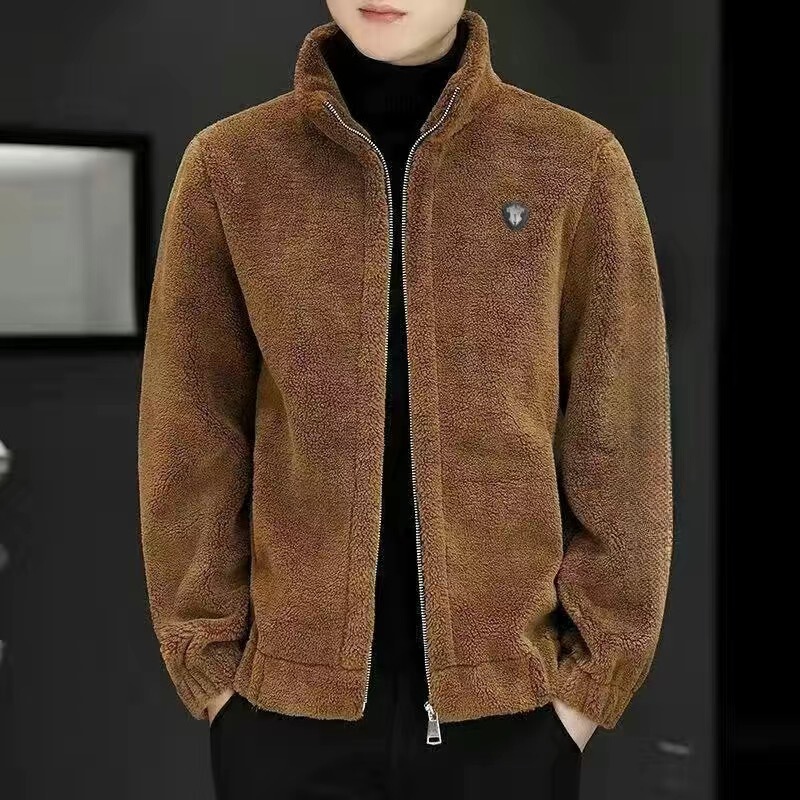Winter New Cashmere Jacket Men's Jacket Autumn and Winter New Thickeneded Warm Casual Clothes Men's Jacket