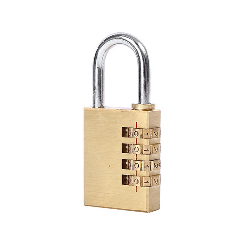 Password padlock wholesale copper four-digit password lock suitcase small padlock gym locker mini anti-theft lock