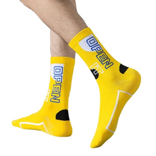 Socks Men's Mid-calf Basketball Socks Student Cotton Sports High-top Stockings Youth Football Socks Wholesale