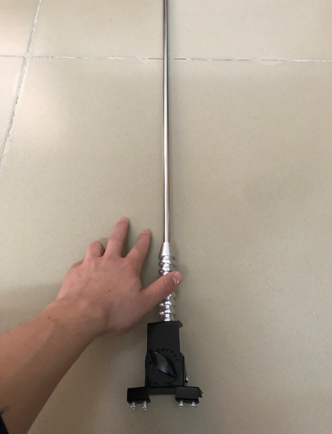 Bold hard rod 1 m long stainless steel car decorative antenna SUV car clip modified flagpole