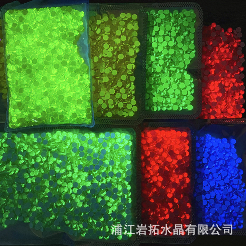 Foreign trade for neon 1440 fluorescent round crystal glass flat drill DIY nail art rhinestone jewelry accessories Foreign trade for neon 1440 fluorescent round crystal glass flat drill DIY nail art rhinestone jewelry accessories