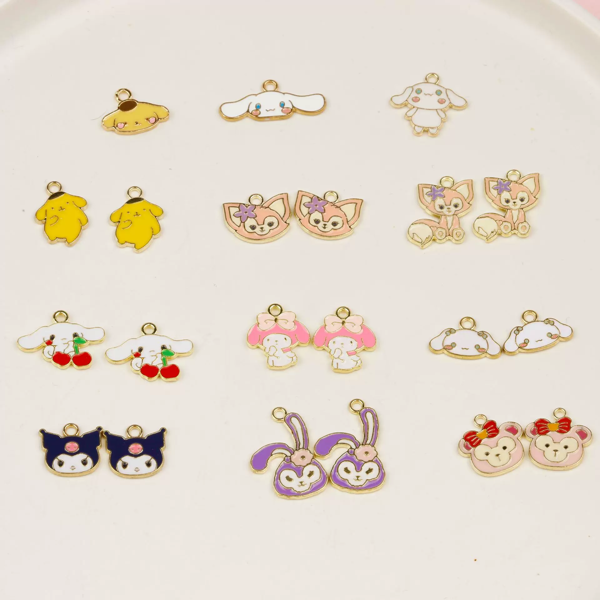 厂家直销 diy饰品 手镯迷你库洛米美乐蒂贝尔小号 手链钥匙扣项链