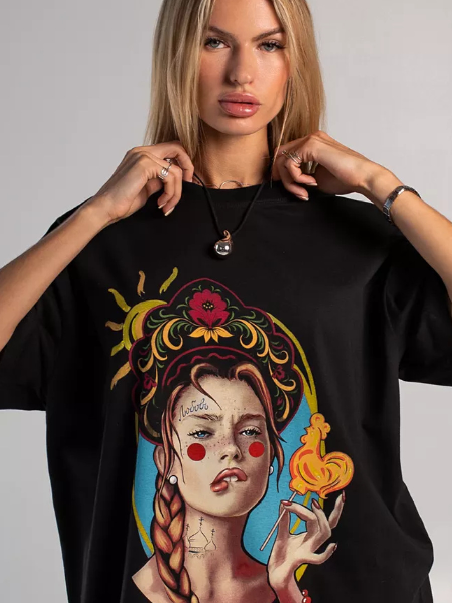 T-shirt Tops Type Holiday Occasion Round Neck Neckline Wholesale Women's Vacation Simple Style Human Half Sleeve T-Shirts