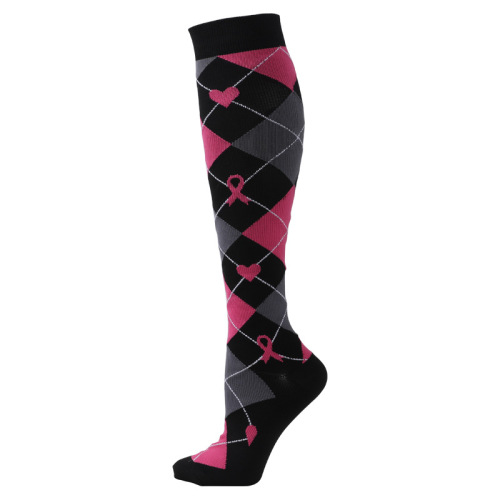Cross-border sports pressure socks outdoor cycling elastic socks medical socks pink sports socks nurse beauty long socks