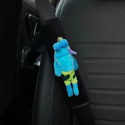 seatbelt covers, car interior – Sürətlər qutusu və əl tormozu başlıqları - car-seat-shoulder-pad-lazy-fish-relaxing-pose