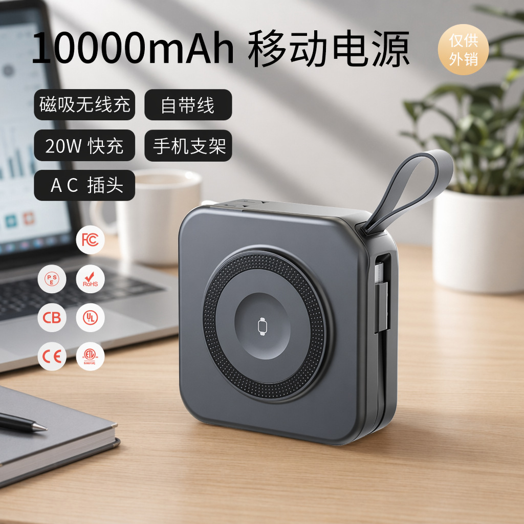 Universal magnetic wireless bracelet charging, charger, power supply, 20W, 10000mah
