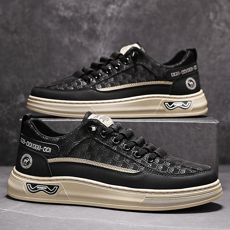 Zapatos de deporte para estudiantes, zapatos de hombre, primavera y verano 2025, nuevos zapatos de moda de tela de paraguas de todo fósforo, zapatos deportivos casuales transpirables para hombre