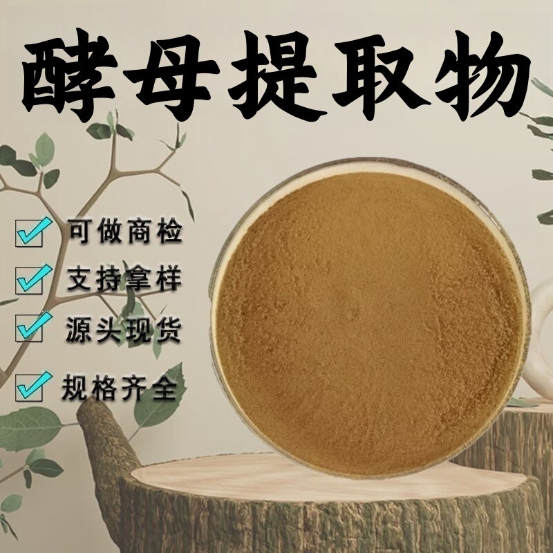 Yeast Extract 10:1 Food Grade Health Raw Material Water-Soluble Powder Yeast Extract Powder in Stock with Free Shipping