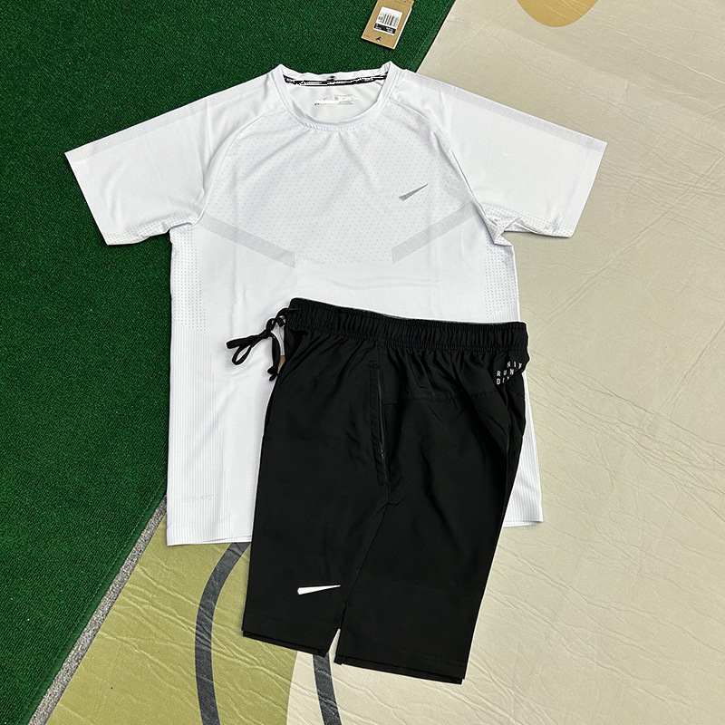 Nuevo al por mayor movimiento de secado rápido transpirable hombre camiseta de manga corta entrenamiento de hielo suelta chaqueta casual fitness correr