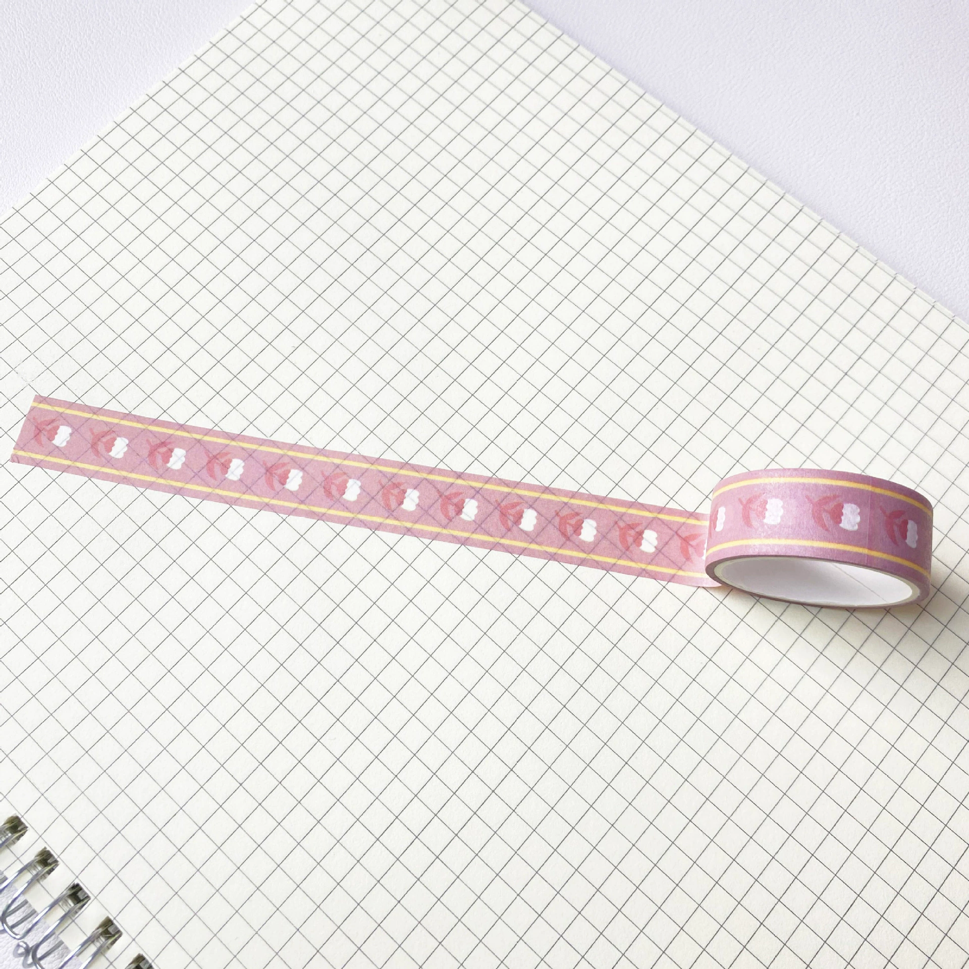 Cute paper tape, cartoon colour map, South Korea, with little bears, handmade, scheduler
