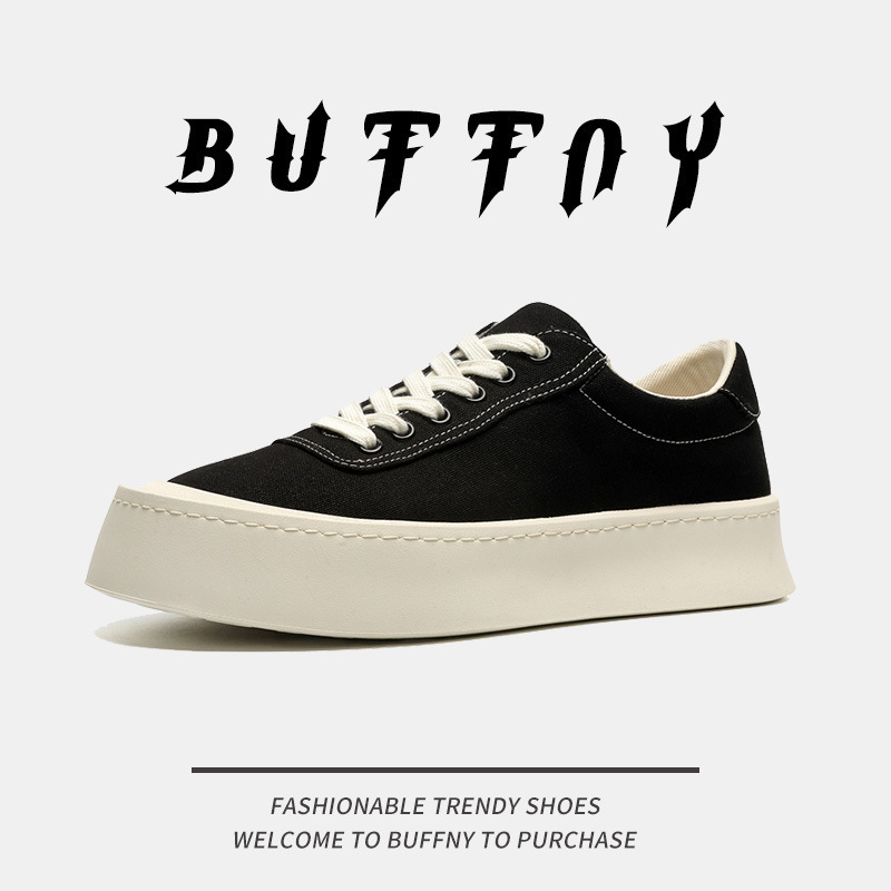 2026 New Niche Design Sneakers for Men, Height-Increasing Fashion Casual Sports Soft-Soled Shoes, Thick-Soled Breathable Canvas Shoes