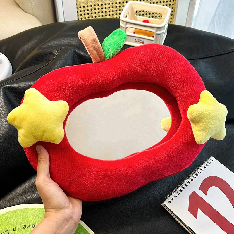 Тихая любовь милые яблочные зеркала для макияжа Акрил 2025 новый общежитие спальня настенный комод зеркало