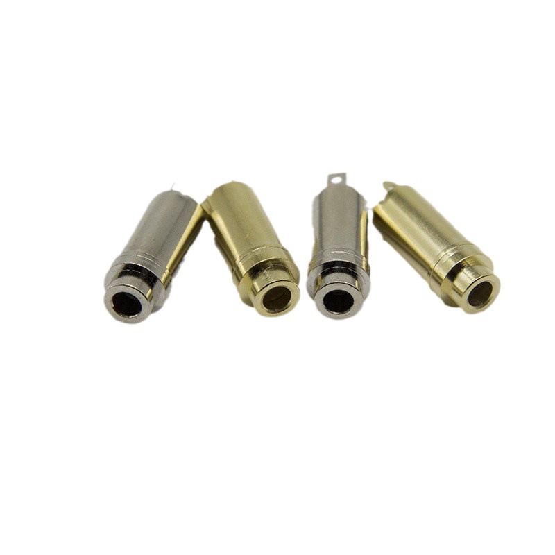 DC3.5立体镀金母座 3.5立体声母头 3.5立体母头 平口8mm 突口 6MM