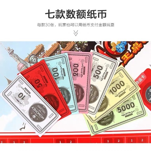 Game banknote supplement pack World Journey game chess children's banknotes multiple denominations adult tabletop game props