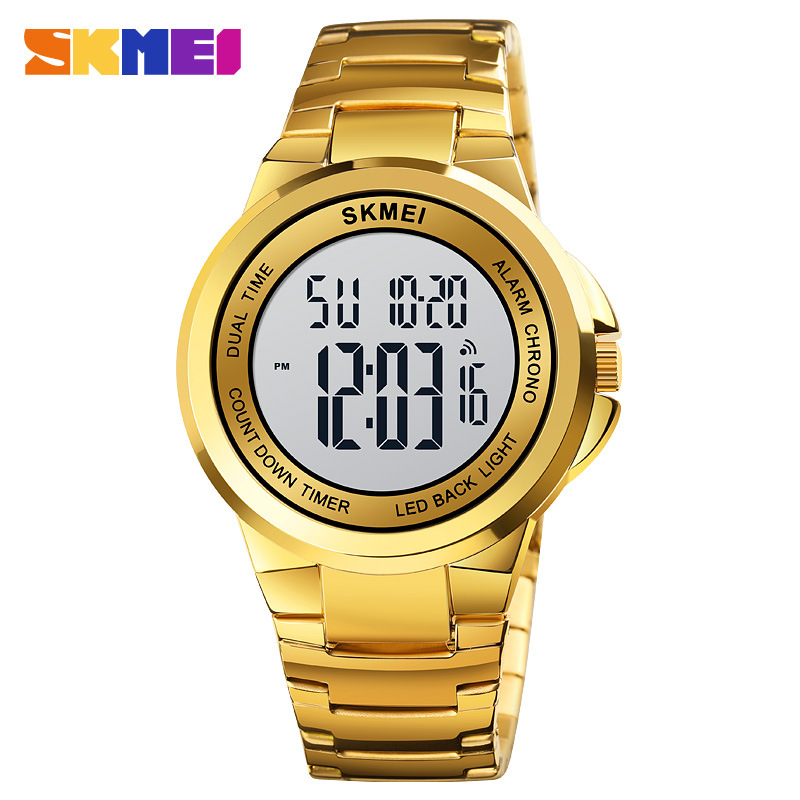SKMEI 1712 pareja reloj deportivo moda reloj electrónico de los hombres de aleación casual sincronización luminosa