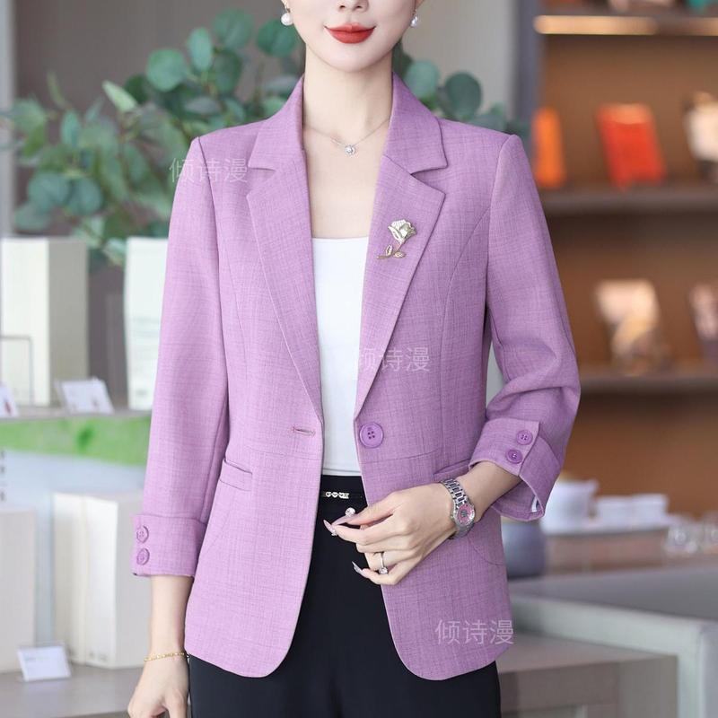 2025春夏新款设计感时尚气质西装女洋气显瘦遮肉休闲小西服2988|undefined