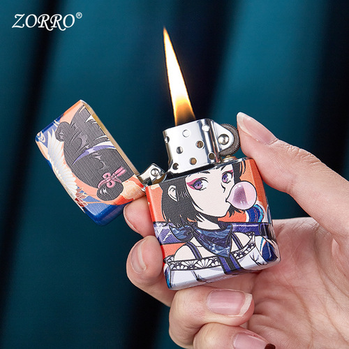 ZORRO Zorro's new kerosene lighter anime girl cartoon peripheral personality birthday gift boyfriend